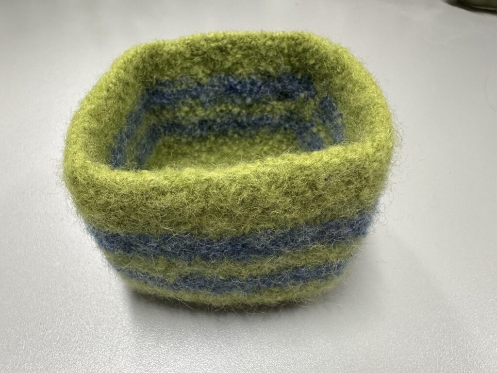 Knitted Fulled Basket